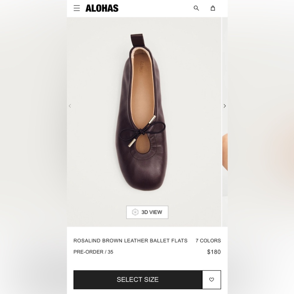 ALOHAS Rosalind Brown Ballet Flats